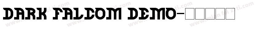 DARK FALCOM DEMO字体转换
